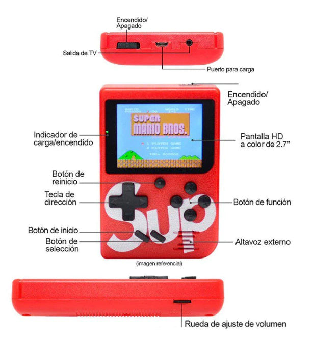 Consola Portátil 400 Juegos